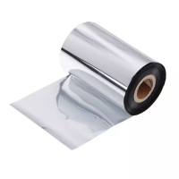 Красящая лента RESIN PREMIUM TEXTILE SILVER Metallic (110мм/200м/110мм/1") OUT